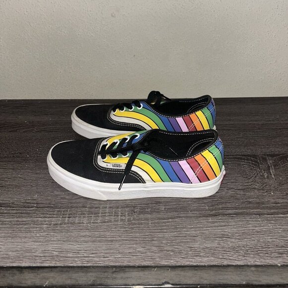 Vans Authentic Refract Rainbow Athletic Skate Sneakers Women’s 7.5 Men’s 6 - Picture 5 of 8